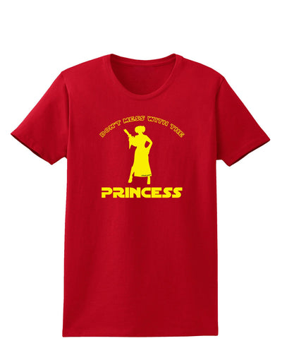 Don't Mess With The Princess Womens Dark T-Shirt-TooLoud-Red-X-Small-Davson Sales