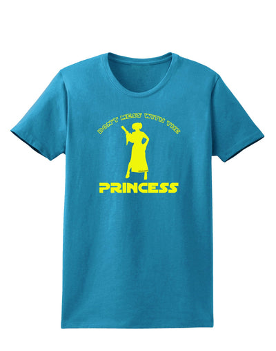 Don't Mess With The Princess Womens Dark T-Shirt-TooLoud-Turquoise-X-Small-Davson Sales