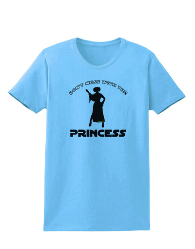 Don't Mess With The Princess Womens T-Shirt-Womens T-Shirt-TooLoud-Aquatic-Blue-X-Small-Davson Sales