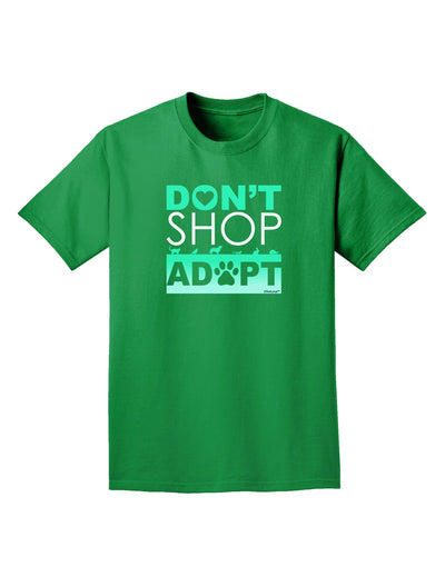 Don't Shop Adopt Adult Dark T-Shirt-Mens T-Shirt-TooLoud-Kelly-Green-Small-Davson Sales