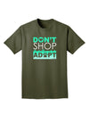 Don't Shop Adopt Adult Dark T-Shirt-Mens T-Shirt-TooLoud-Military-Green-Small-Davson Sales