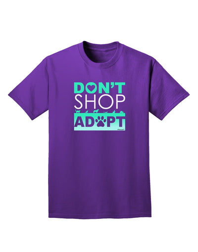 Don't Shop Adopt Adult Dark T-Shirt-Mens T-Shirt-TooLoud-Purple-Small-Davson Sales