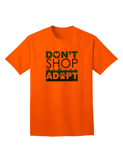 Don't Shop Adopt Adult T-Shirt-unisex t-shirt-TooLoud-Orange-Small-Davson Sales