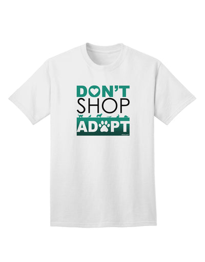 Don't Shop Adopt Adult T-Shirt-unisex t-shirt-TooLoud-White-Small-Davson Sales