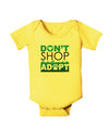 Don't Shop Adopt Baby Romper Bodysuit-Baby Romper-TooLoud-Yellow-06-Months-Davson Sales