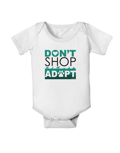 Don't Shop Adopt Baby Romper Bodysuit-Baby Romper-TooLoud-White-06-Months-Davson Sales