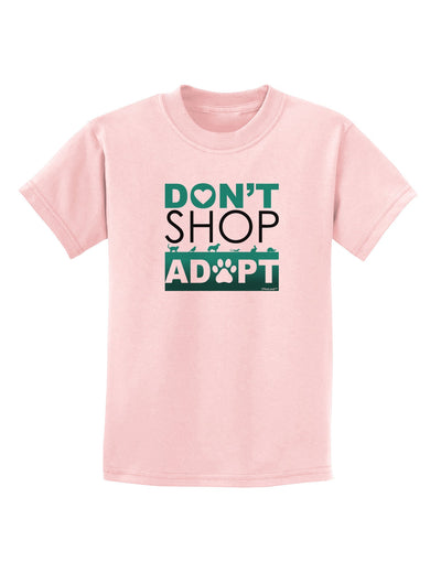 Don't Shop Adopt Childrens T-Shirt-Childrens T-Shirt-TooLoud-PalePink-X-Small-Davson Sales