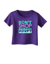 Don't Shop Adopt Infant T-Shirt Dark-Infant T-Shirt-TooLoud-Purple-06-Months-Davson Sales