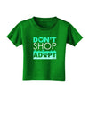 Don't Shop Adopt Toddler T-Shirt Dark-Toddler T-Shirt-TooLoud-Clover-Green-2T-Davson Sales