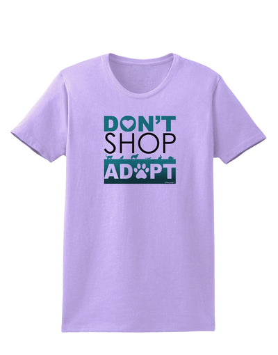 Don't Shop Adopt Womens T-Shirt-Womens T-Shirt-TooLoud-Lavender-X-Small-Davson Sales