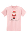 Don't Stop Believin' Santa Christmas Childrens T-Shirt-Childrens T-Shirt-TooLoud-PalePink-X-Small-Davson Sales