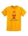 Don't Stop Believin' Santa Christmas Childrens T-Shirt-Childrens T-Shirt-TooLoud-Gold-X-Small-Davson Sales