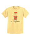 Don't Stop Believin' Santa Christmas Childrens T-Shirt-Childrens T-Shirt-TooLoud-Daffodil-Yellow-X-Small-Davson Sales