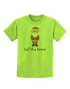 Don't Stop Believin' Santa Christmas Childrens T-Shirt-Childrens T-Shirt-TooLoud-Lime-Green-X-Small-Davson Sales