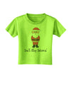 Don't Stop Believin' Santa Christmas Toddler T-Shirt-Toddler T-Shirt-TooLoud-Lime-Green-2T-Davson Sales