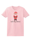 Don't Stop Believin' Santa Christmas Womens T-Shirt-Womens T-Shirt-TooLoud-PalePink-X-Small-Davson Sales