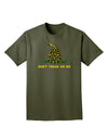 Don't Tread On Me Gadsden Flag Rattlesnake Adult Dark T-Shirt-Mens T-Shirt-TooLoud-Military-Green-Small-Davson Sales