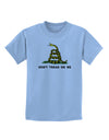 Don't Tread On Me Gadsden Flag Rattlesnake Childrens T-Shirt-Childrens T-Shirt-TooLoud-Light-Blue-X-Small-Davson Sales