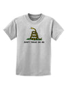 Don't Tread On Me Gadsden Flag Rattlesnake Childrens T-Shirt-Childrens T-Shirt-TooLoud-AshGray-X-Small-Davson Sales