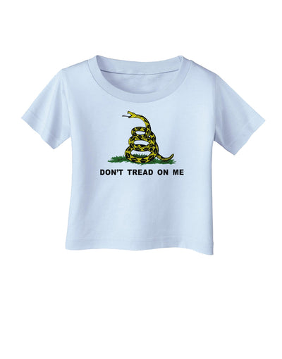 Don't Tread On Me Gadsden Flag Rattlesnake Infant T-Shirt-Infant T-Shirt-TooLoud-Light-Blue-06-Months-Davson Sales