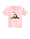 Don't Tread On Me Gadsden Flag Rattlesnake Toddler T-Shirt-Toddler T-Shirt-TooLoud-Light-Pink-2T-Davson Sales