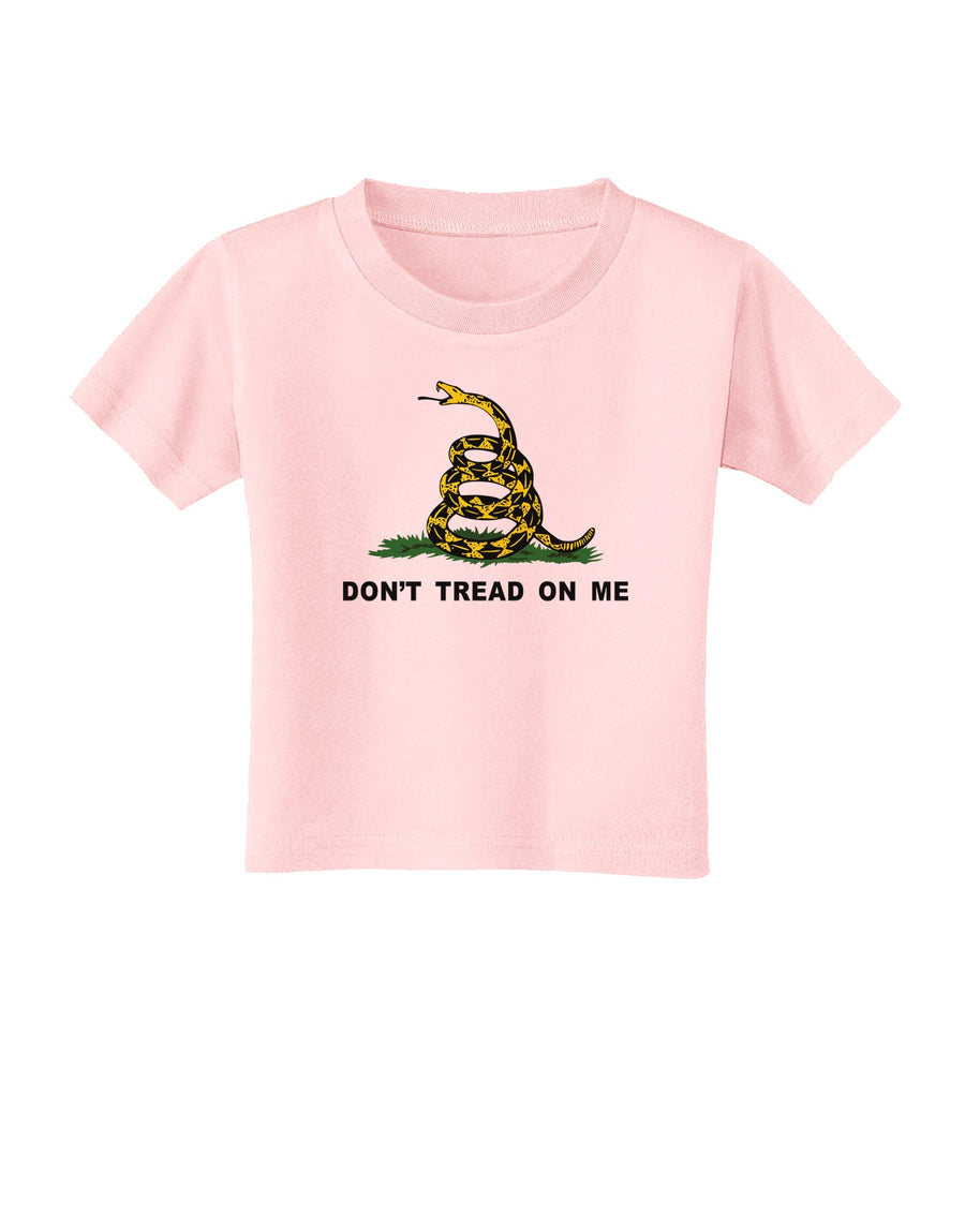 Don't Tread On Me Gadsden Flag Rattlesnake Toddler T-Shirt-Toddler T-Shirt-TooLoud-White-2T-Davson Sales