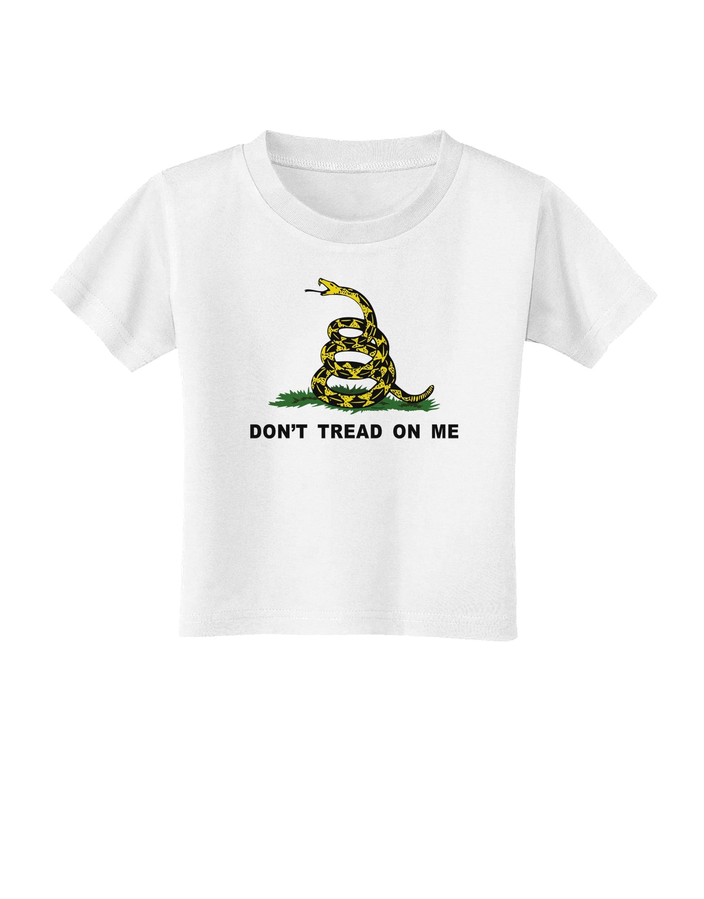 Don't Tread On Me Gadsden Flag Rattlesnake Toddler T-Shirt-Toddler T-Shirt-TooLoud-White-2T-Davson Sales