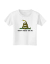 Don't Tread On Me Gadsden Flag Rattlesnake Toddler T-Shirt-Toddler T-Shirt-TooLoud-White-2T-Davson Sales