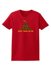 Don't Tread On Me Gadsden Flag Rattlesnake Womens Dark T-Shirt-Womens T-Shirt-TooLoud-Red-X-Small-Davson Sales