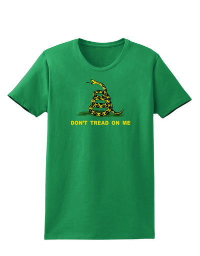 Don't Tread On Me Gadsden Flag Rattlesnake Womens Dark T-Shirt-Womens T-Shirt-TooLoud-Kelly-Green-X-Small-Davson Sales