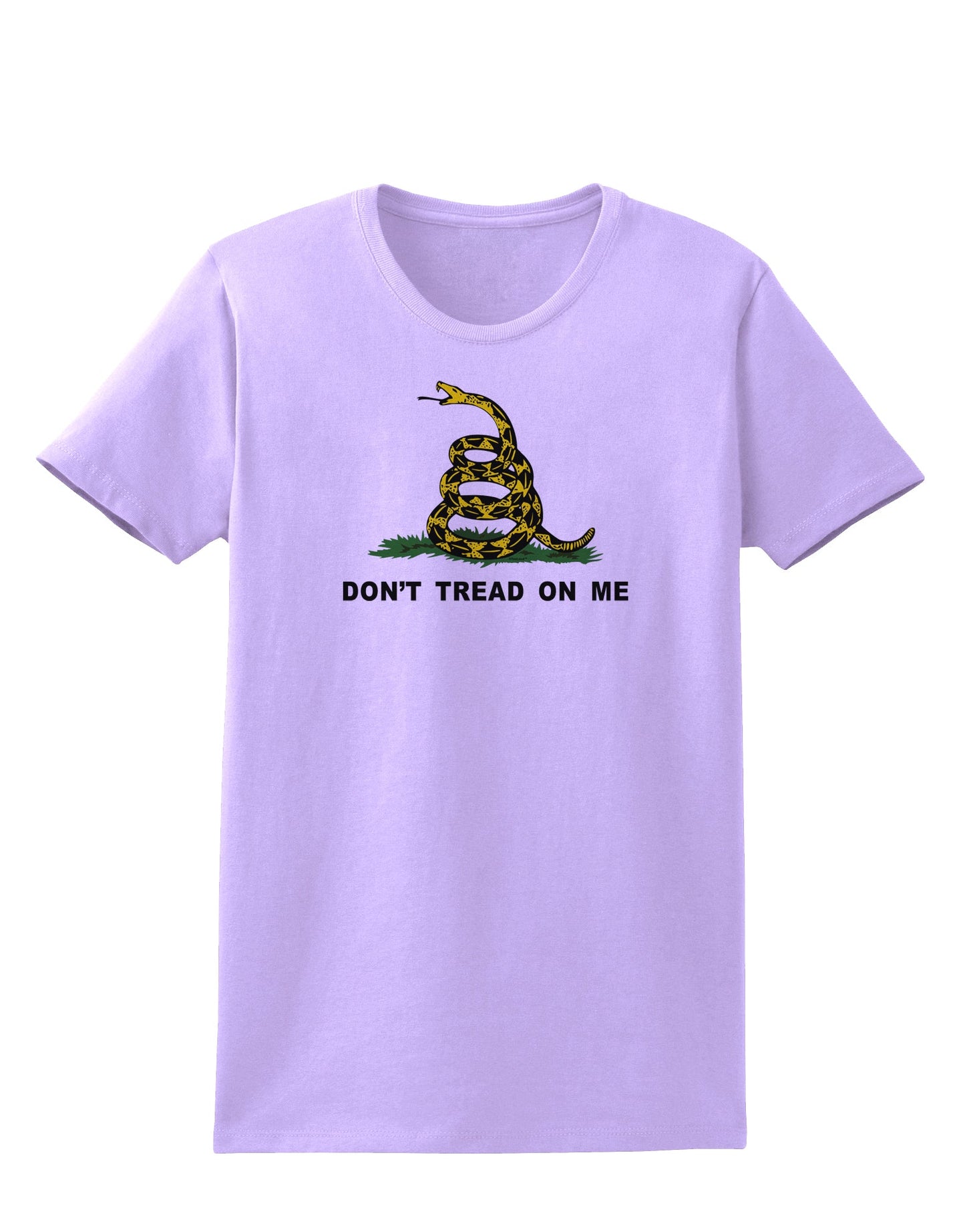 Don't Tread On Me Gadsden Flag Rattlesnake Womens T-Shirt-Womens T-Shirt-TooLoud-Lavender-X-Small-Davson Sales