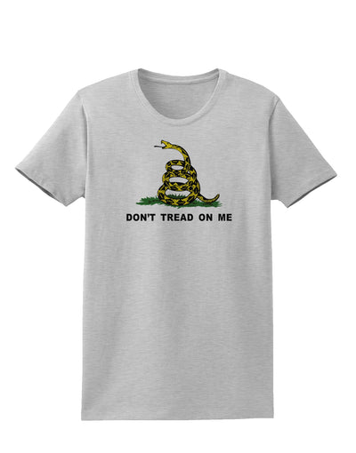 Don't Tread On Me Gadsden Flag Rattlesnake Womens T-Shirt-Womens T-Shirt-TooLoud-AshGray-X-Small-Davson Sales