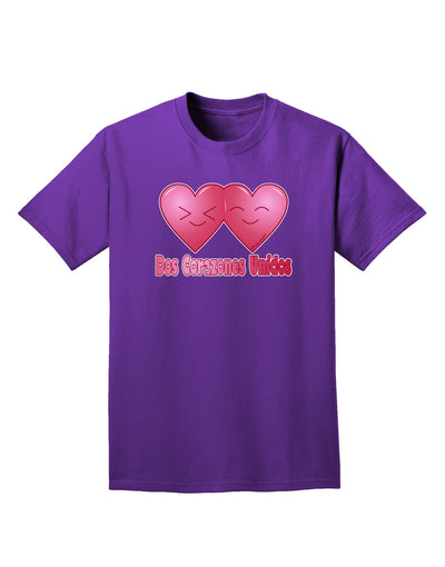 Dos Corazones Unidos Design Adult Dark T-Shirt by TooLoud-Mens T-Shirt-TooLoud-Purple-Small-Davson Sales