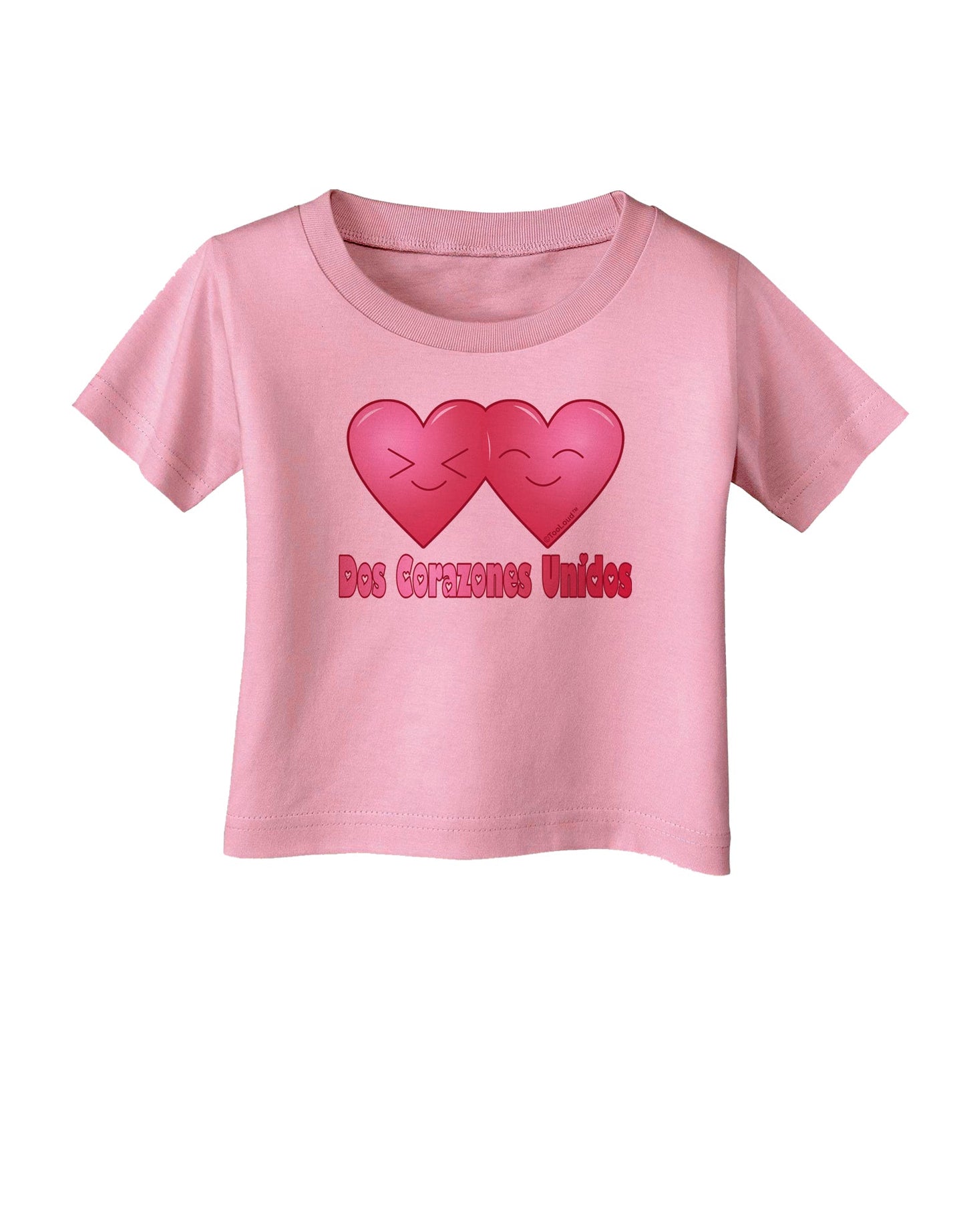 Dos Corazones Unidos Design Infant T-Shirt by TooLoud-Infant T-Shirt-TooLoud-Candy-Pink-06-Months-Davson Sales