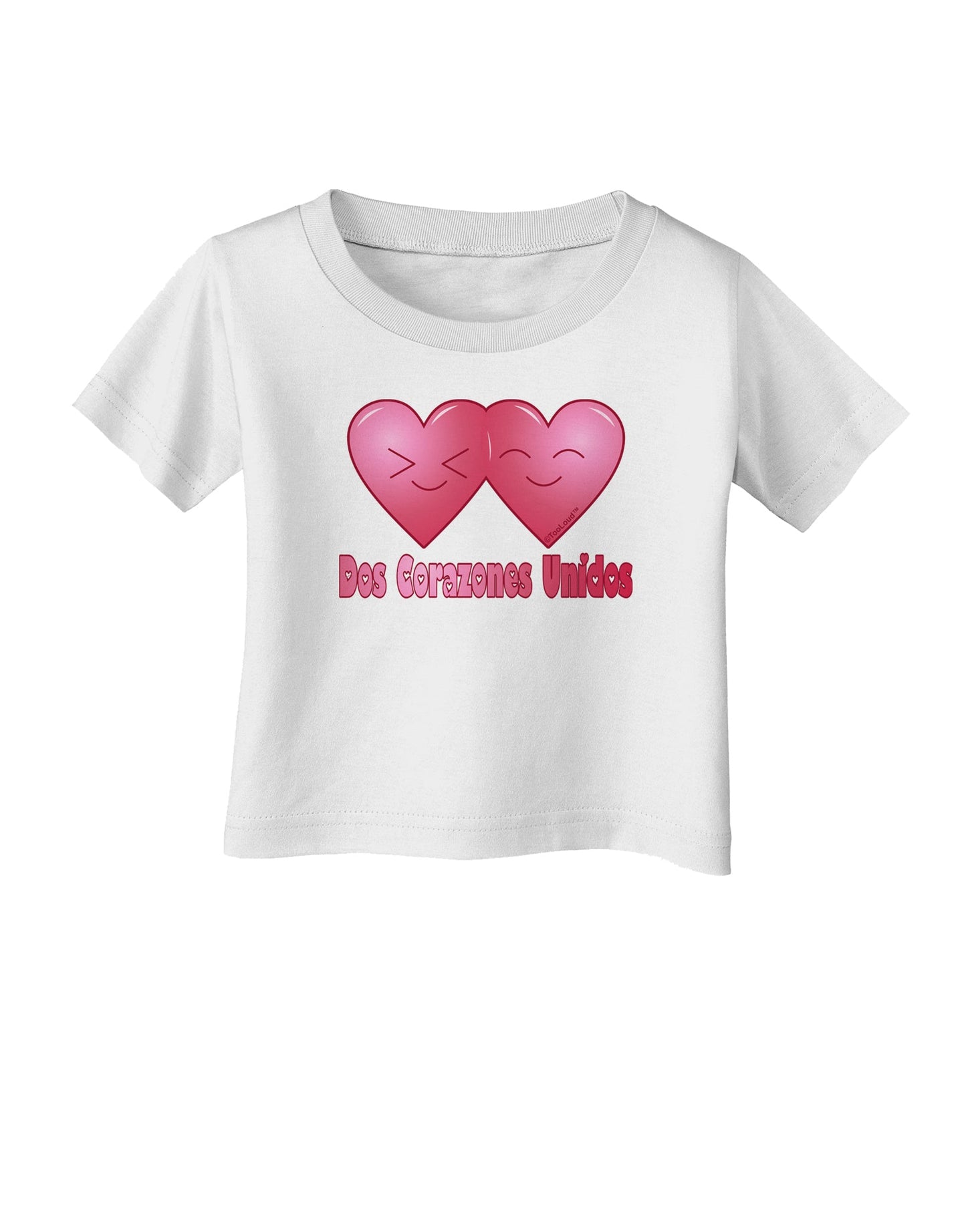 Dos Corazones Unidos Design Infant T-Shirt by TooLoud-Infant T-Shirt-TooLoud-White-06-Months-Davson Sales