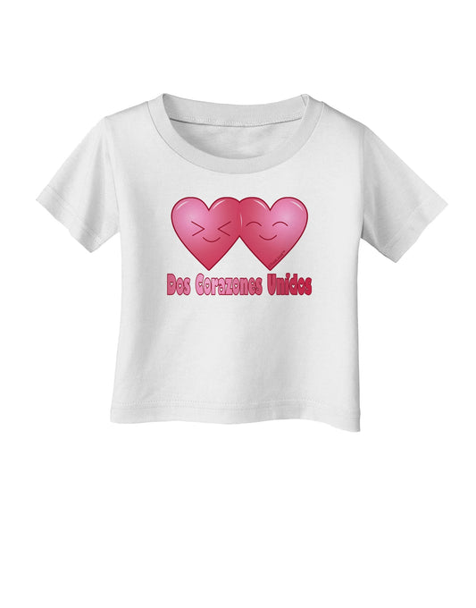 Dos Corazones Unidos Design Infant T-Shirt by TooLoud-Infant T-Shirt-TooLoud-White-06-Months-Davson Sales