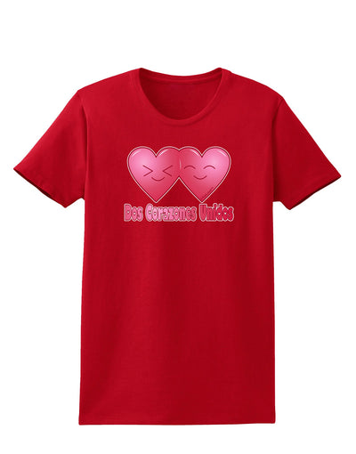 Dos Corazones Unidos Design Womens Dark T-Shirt by TooLoud-Womens T-Shirt-TooLoud-Red-X-Small-Davson Sales