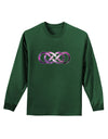 Double Infinity Galaxy Adult Long Sleeve Dark T-Shirt-TooLoud-Dark-Green-Small-Davson Sales