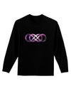 Double Infinity Galaxy Adult Long Sleeve Dark T-Shirt-TooLoud-Black-Small-Davson Sales