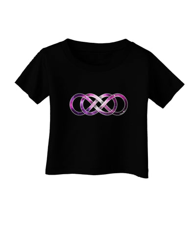 Double Infinity Galaxy Infant T-Shirt Dark-Infant T-Shirt-TooLoud-Black-06-Months-Davson Sales