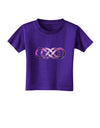 Double Infinity Galaxy Toddler T-Shirt Dark-Toddler T-Shirt-TooLoud-Purple-2T-Davson Sales