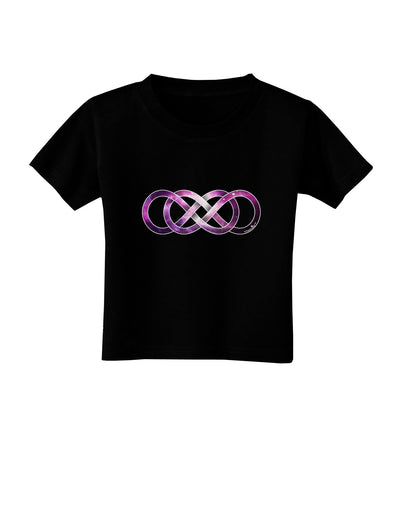 Double Infinity Galaxy Toddler T-Shirt Dark-Toddler T-Shirt-TooLoud-Black-2T-Davson Sales