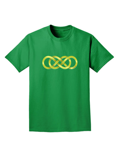 Double Infinity Gold Adult Dark T-Shirt-Mens T-Shirt-TooLoud-Kelly-Green-Small-Davson Sales