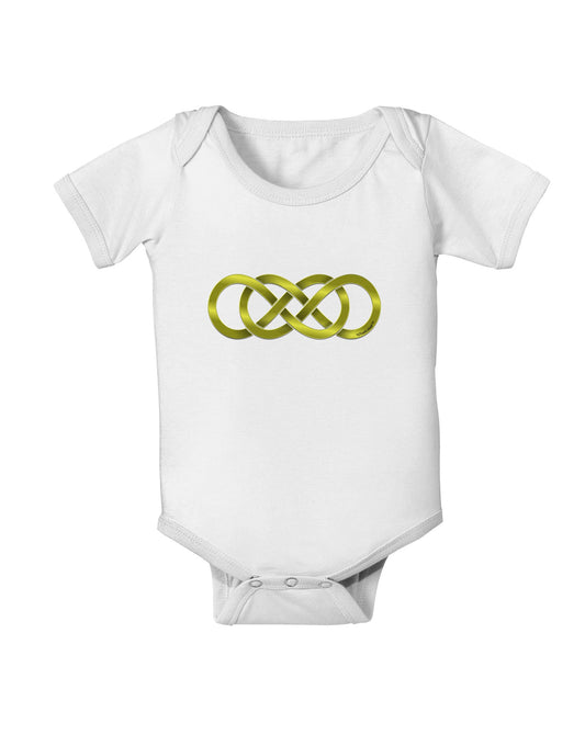 Double Infinity Gold Baby Romper Bodysuit-Baby Romper-TooLoud-White-06-Months-Davson Sales