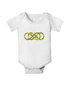 Double Infinity Gold Baby Romper Bodysuit-Baby Romper-TooLoud-White-06-Months-Davson Sales