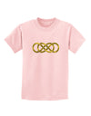 Double Infinity Gold Childrens T-Shirt-Childrens T-Shirt-TooLoud-PalePink-X-Small-Davson Sales