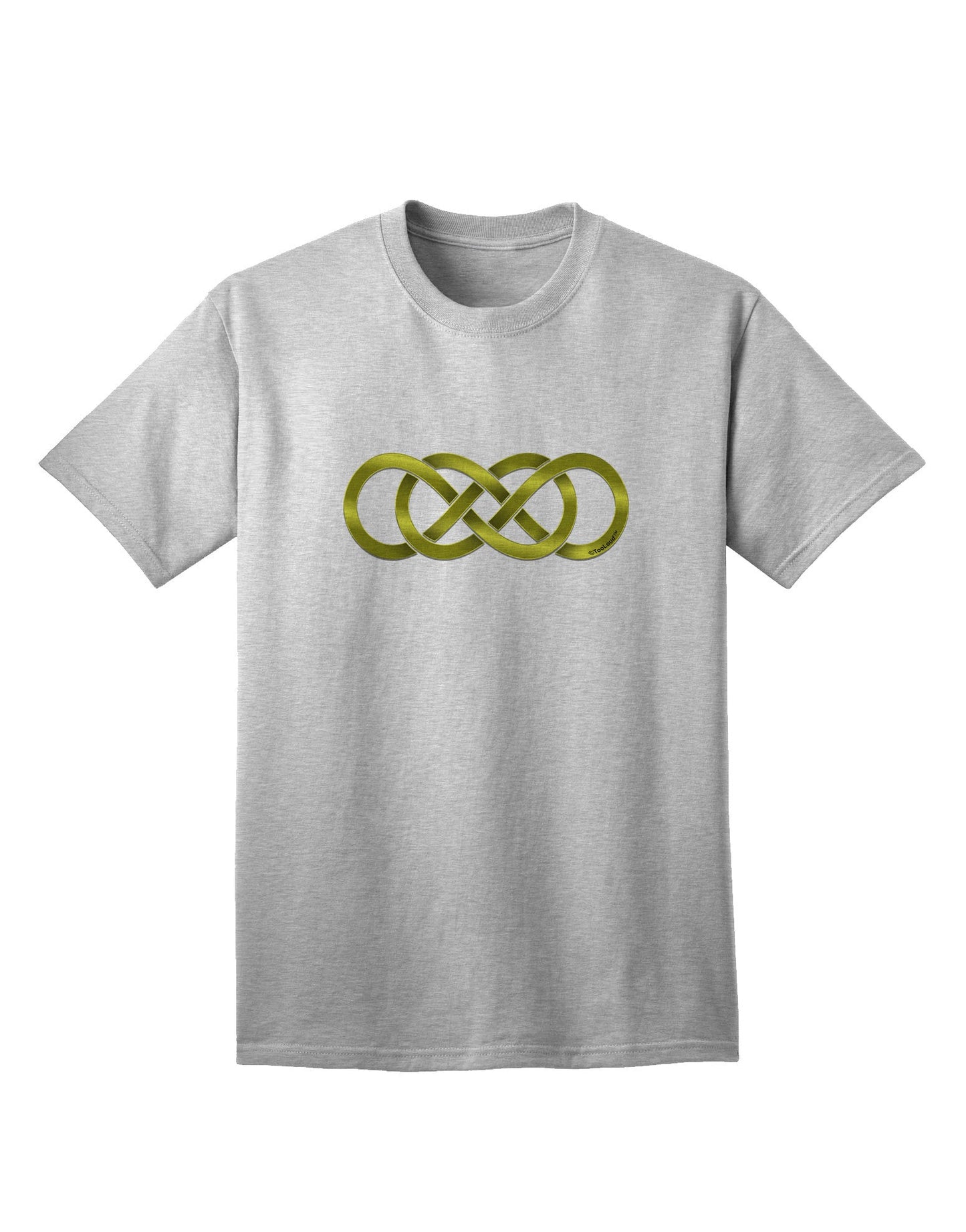 Double Infinity Gold - Premium Adult T-Shirt for the Modern Trendsetter-Mens T-shirts-TooLoud-AshGray-Small-Davson Sales