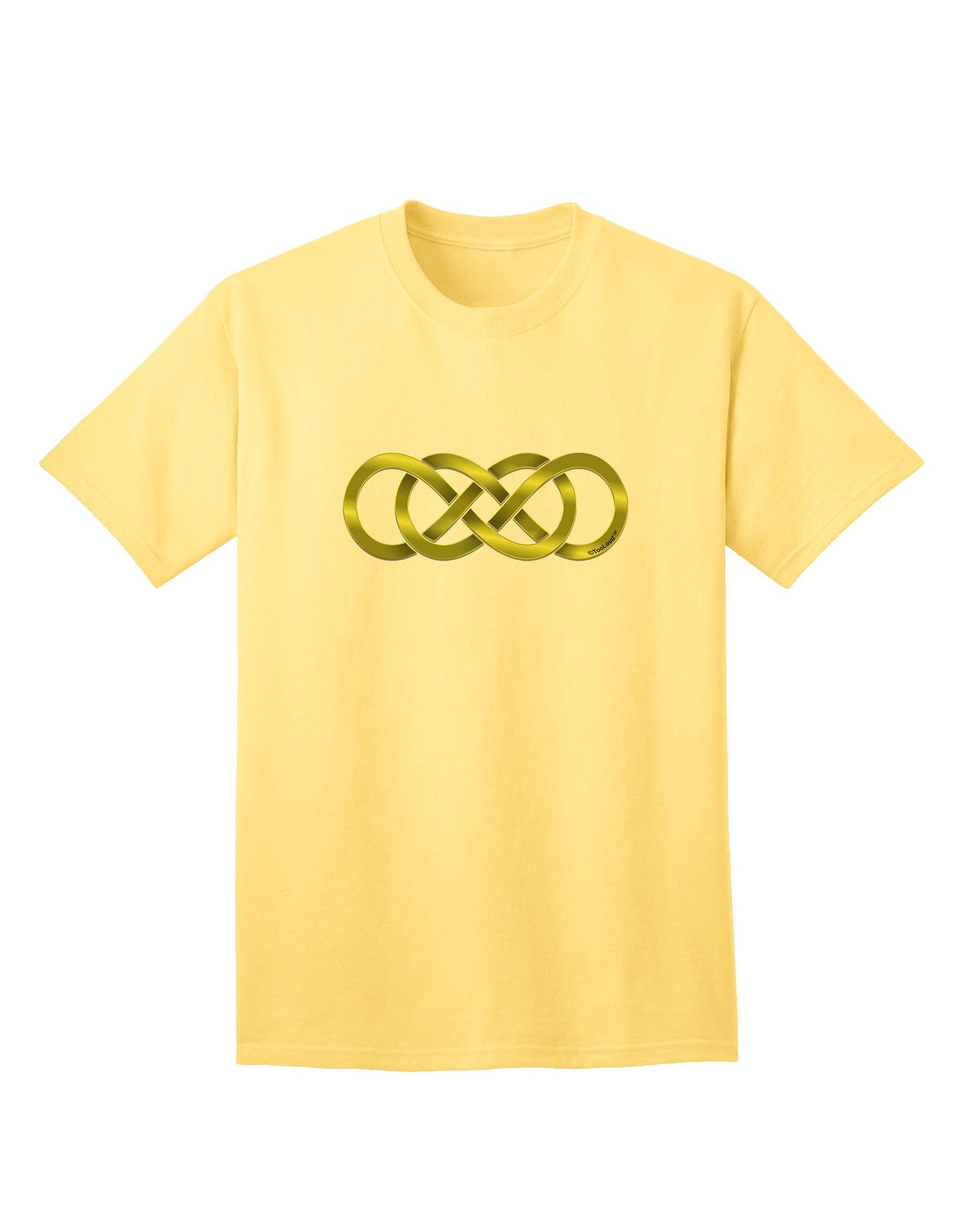 Double Infinity Gold - Premium Adult T-Shirt for the Modern Trendsetter-Mens T-shirts-TooLoud-Yellow-Small-Davson Sales