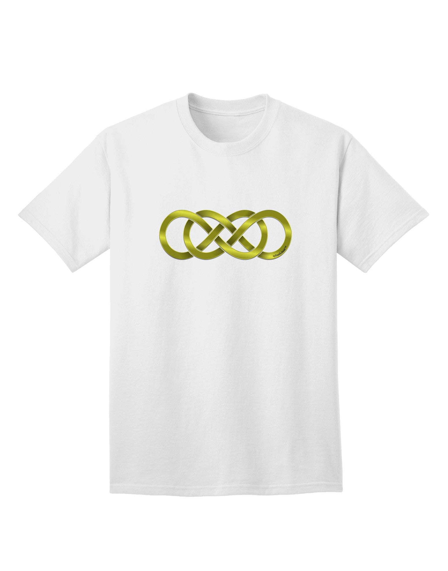 Double Infinity Gold - Premium Adult T-Shirt for the Modern Trendsetter-Mens T-shirts-TooLoud-White-Small-Davson Sales
