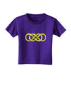 Double Infinity Gold Toddler T-Shirt Dark-Toddler T-Shirt-TooLoud-Purple-2T-Davson Sales